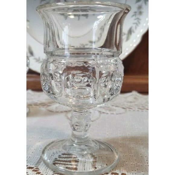4Pc Tiffin Fransiscan Wine Glasses in Kings Crown - Picture 3 of 8